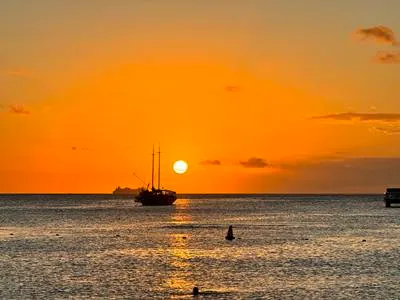 Malmok Beach Aruba Sunset