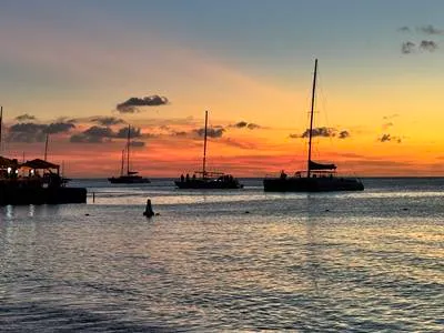 Moomba Beach Aruba Sunset