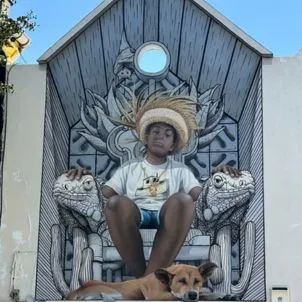 Aruba Murals in San Nicolas Map